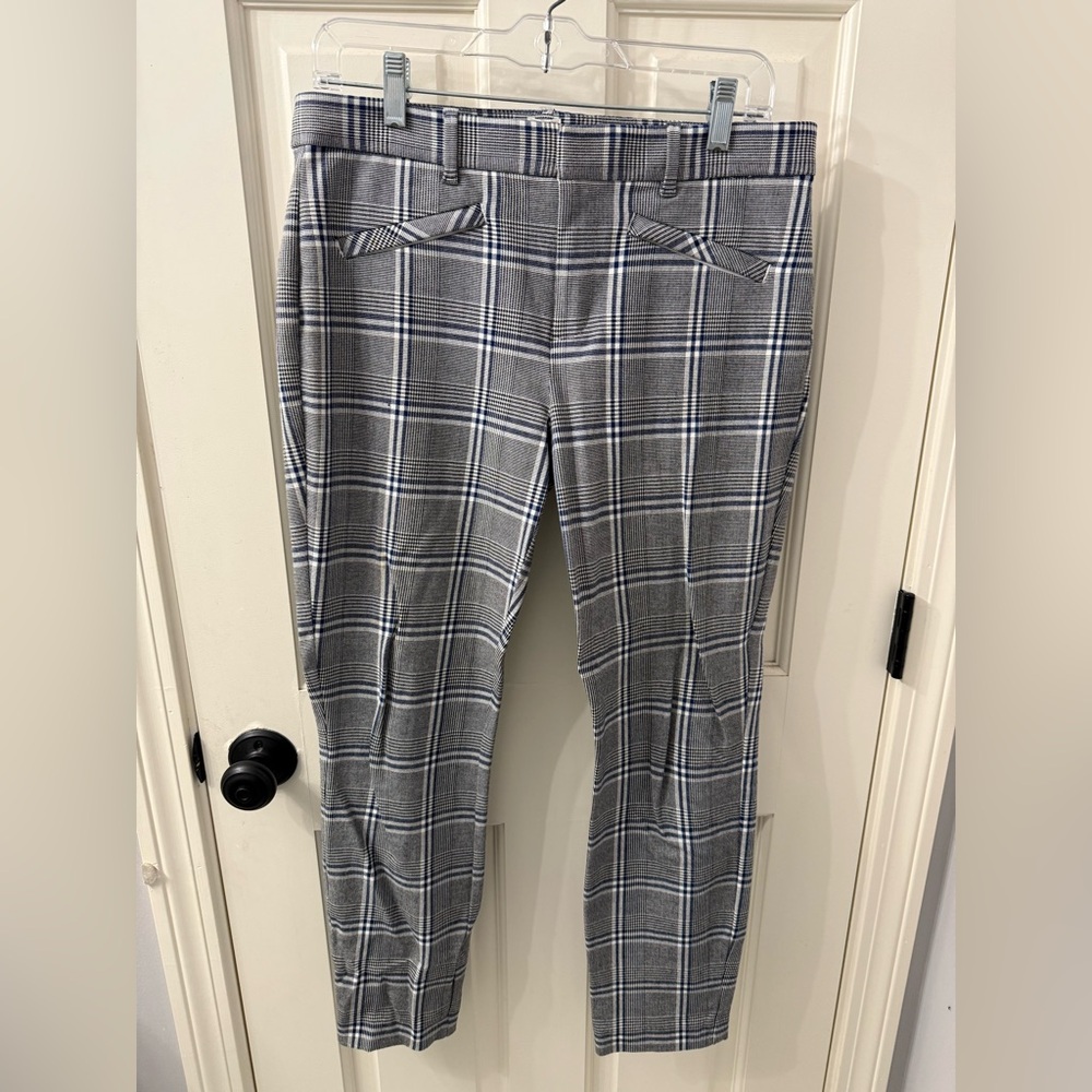 GAP Gray Plaid Trousers